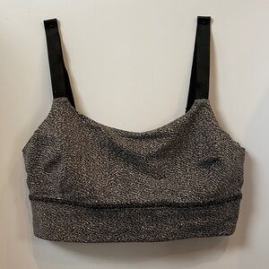 Lululemon Athletica Black and Gray Bra